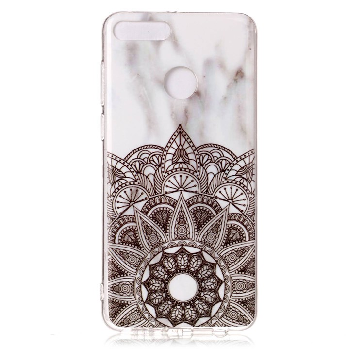 Marble Pattern IMD TPU Gel Case for Huawei Y9 (2018) / Enjoy 8 Plus - Mandala Pattern-2