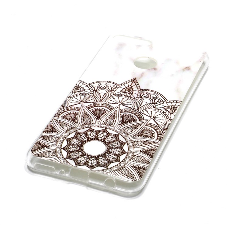 Marble Pattern IMD TPU Gel Case for Huawei Y9 (2018) / Enjoy 8 Plus - Mandala Pattern-3