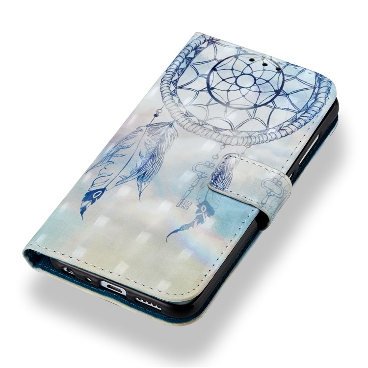 Light Spot Decor Pattern Printing Wallet Leather Phone Case for Huawei Honor 9 Lite / 9 Youth Edition - Dream Catcher-7