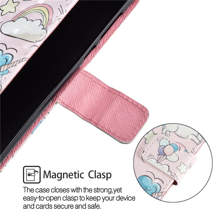 Light Spot Decor Pattern Printing Leather Wallet Shell for Huawei Honor 9 Lite / 9 Youth Edition - Unicorn-11