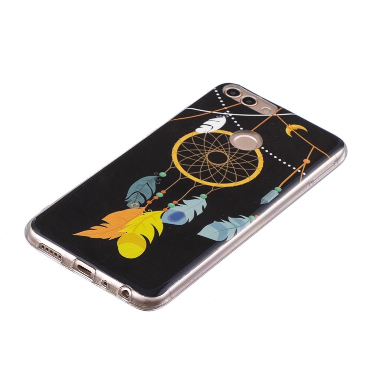 Patrón Luminoso IMD Impresión Caja Del Teléfono TPU Para Huawei P Inteligente / Enjoy 7S - Atrapasueños-3
