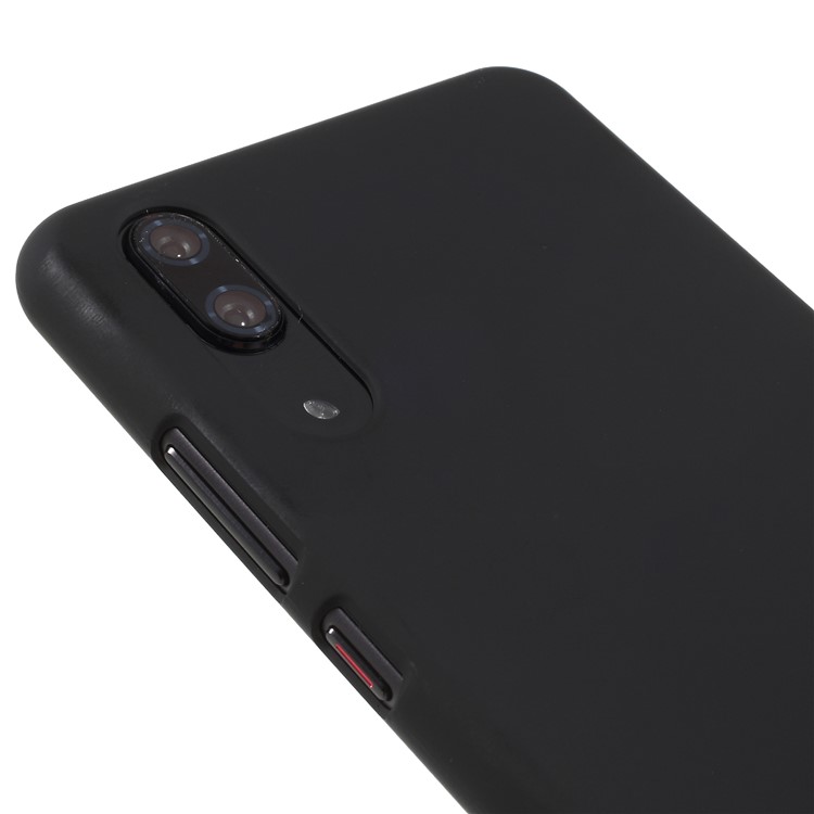 Rubberized PC Hard Protective Shell for Huawei P20 - Black-5