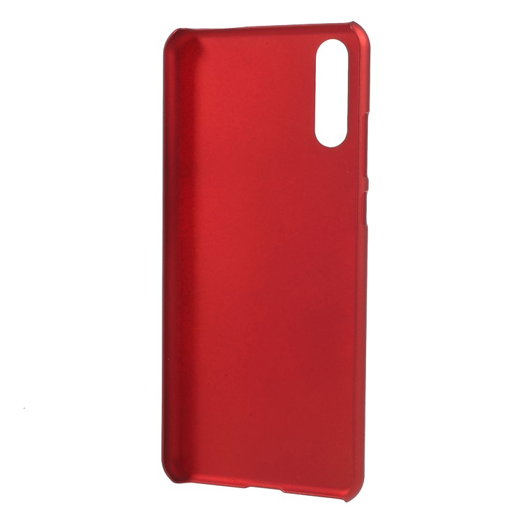 Rubberized PC Hard Back Shell for Huawei P20 - Red-4