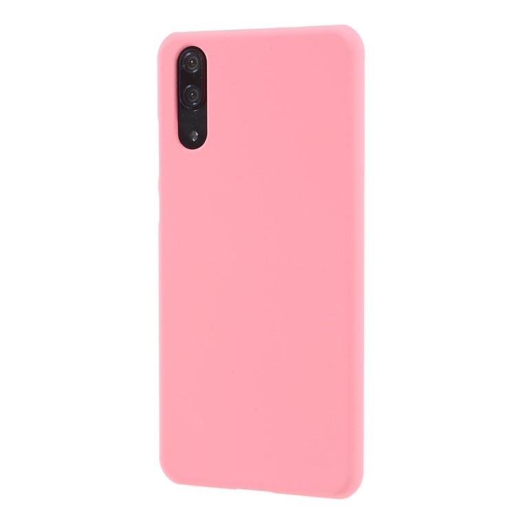 Rubberized PC Hard Mobile Shell for Huawei P20 - Pink-1