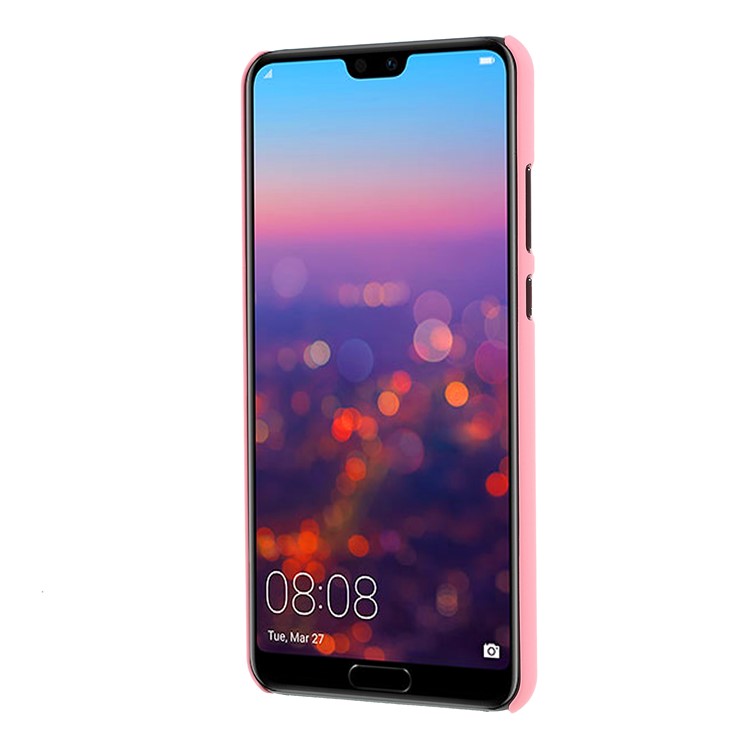 Rubberized PC Hard Mobile Shell for Huawei P20 - Pink-2