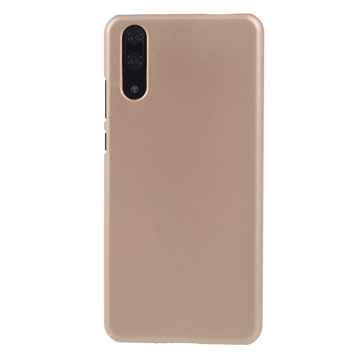 Rubberized PC Hard Accessory Case for Huawei P20 - Gold-3