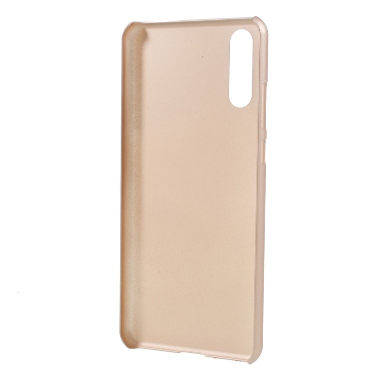 Rubberized PC Hard Accessory Case for Huawei P20 - Gold-4