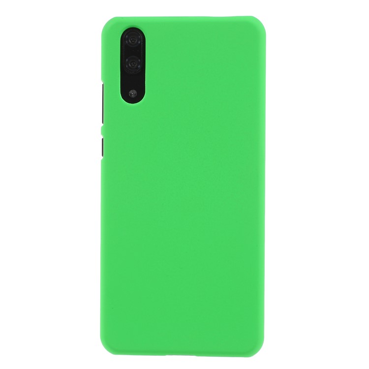 Rubberized PC Hard Protective Back Casing for Huawei P20 - Green-3