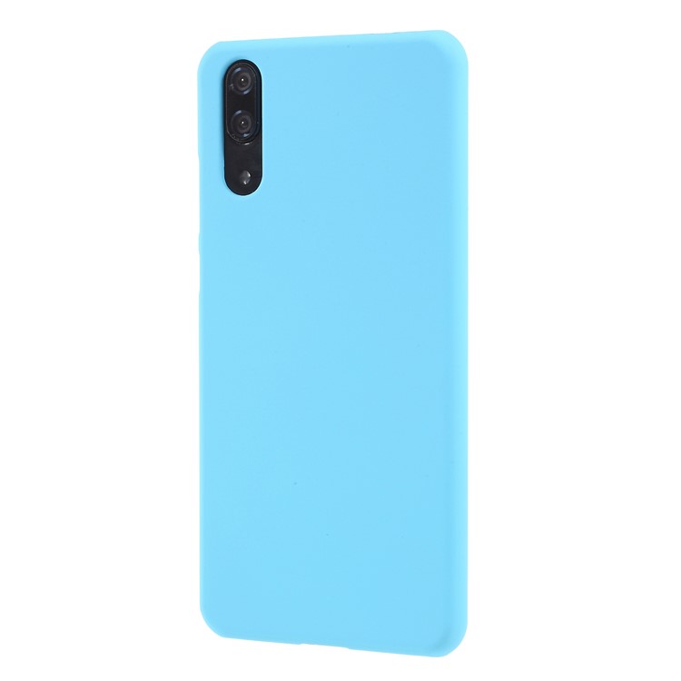 Rubberized PC Hard Cellphone Case for Huawei P20 - Baby Blue-1