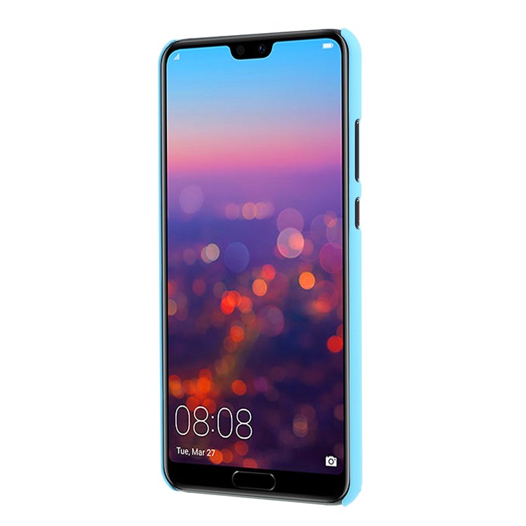 Rubberized PC Hard Cellphone Case for Huawei P20 - Baby Blue-2