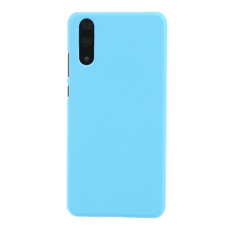 Rubberized PC Hard Cellphone Case for Huawei P20 - Baby Blue-3