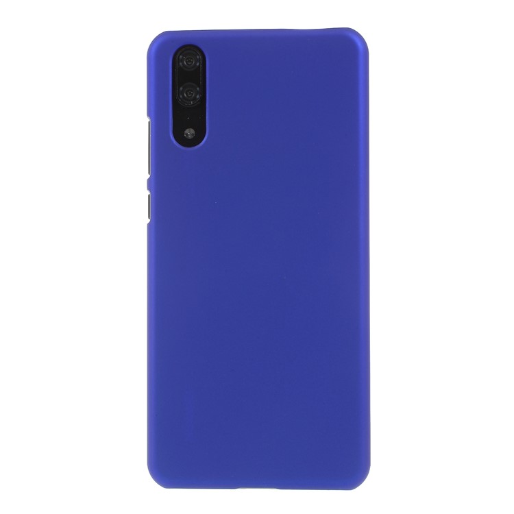 For Huawei P20 Rubberized PC Hard Mobile Phone Cover - Dark Blue-3