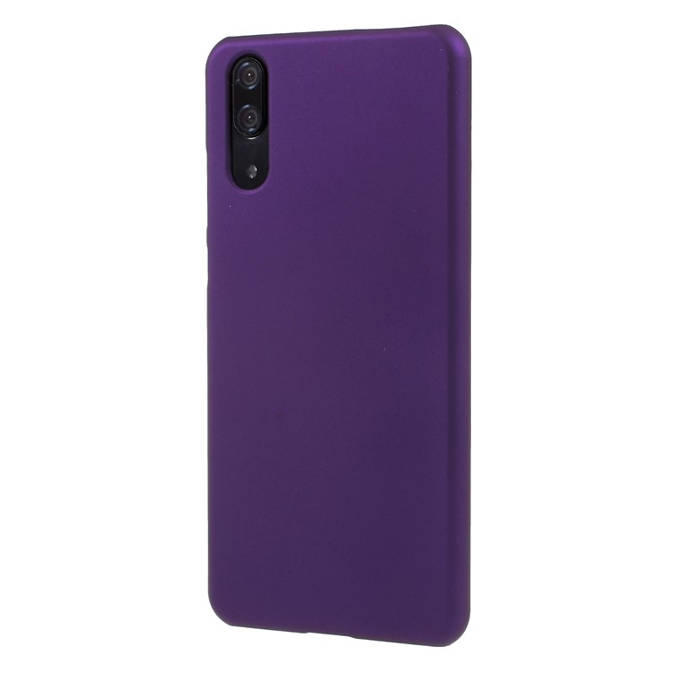 For Huawei P20 Rubberized PC Hard Lightweight Case - Purple-1