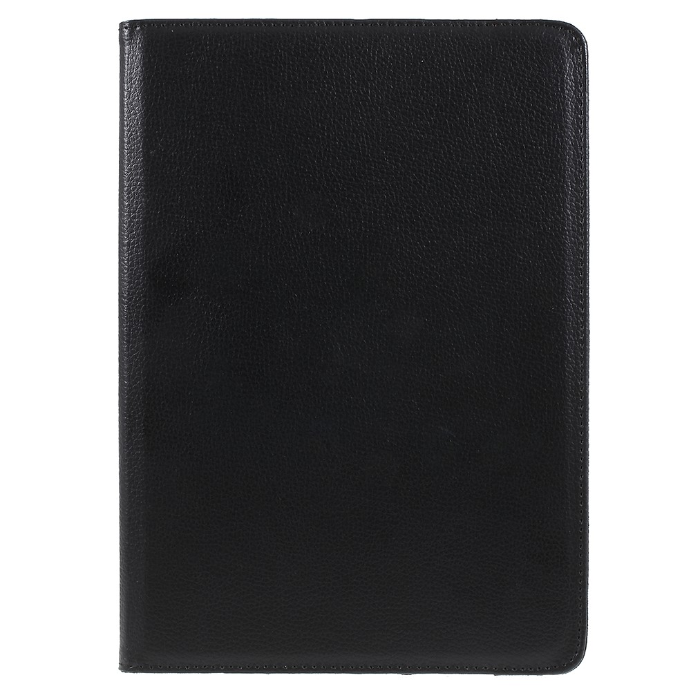 Case de Cuero de Piel Litchi Con Soporte Giratorio Para Huawei MediaPad M5 10 / M5 10 (Pro) - Negro