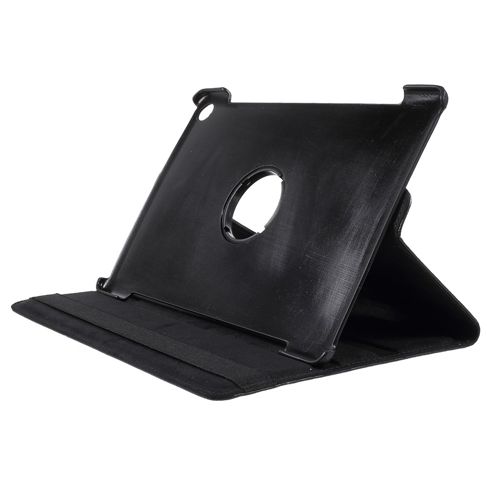 Ledertasche Mit Drehbarem Ständer Für Huawei Mediapad M5 10 / M5 10 (pro) - Schwarz-4