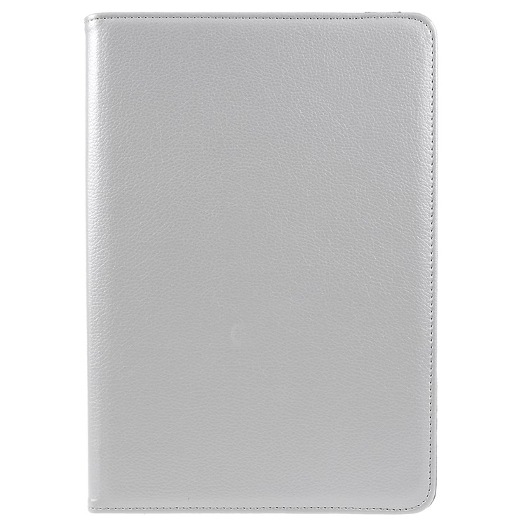 Litchi Skin Leather Shell Case with Rotating Stand for Huawei MediaPad M5 10 / M5 10 (Pro) - Silver-2
