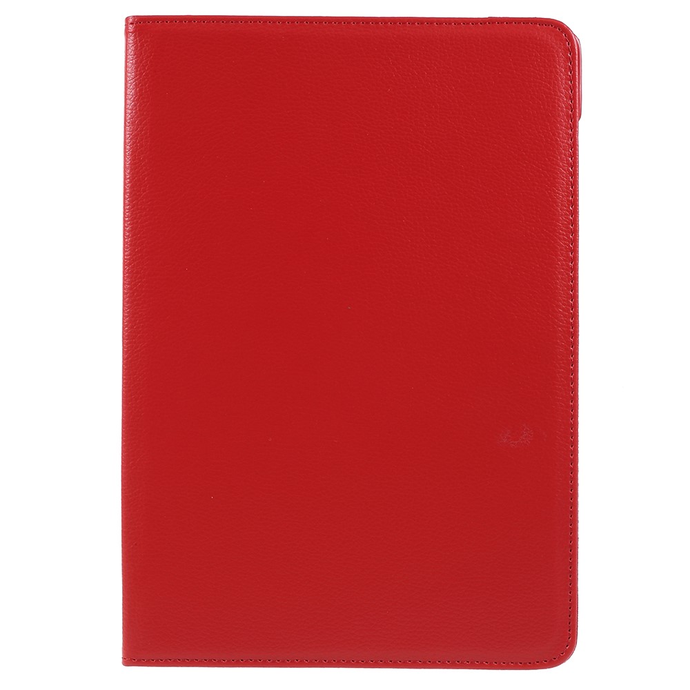 Litchi Skin Leather Shell with Rotating Stand for Huawei MediaPad M5 10 / M5 10 (Pro) - Red-2