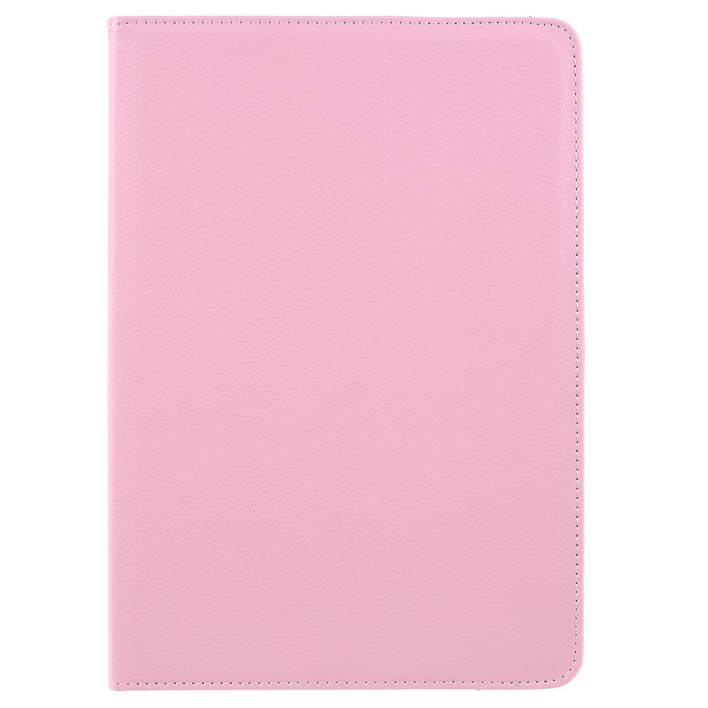 Casca de Couro de Pele Litchi Com Suporte Rotativo Para o Huawei Mediapad M5 10 / M5 10 (Pro) - Rosa