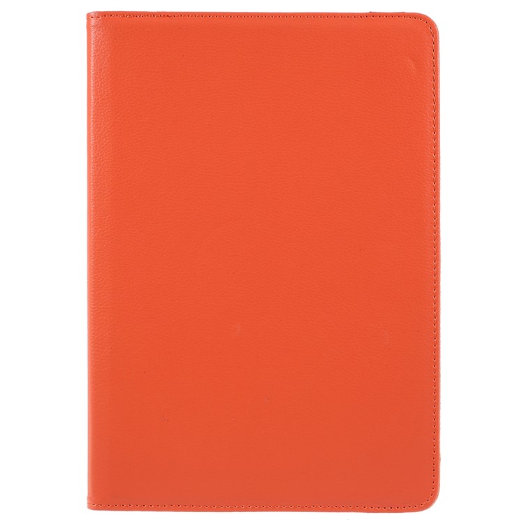 Litchi Skin PU Cuero Con Soporte Giratorio Para Huawei MediaPad M5 10 / M5 10 (Pro) - Naranja