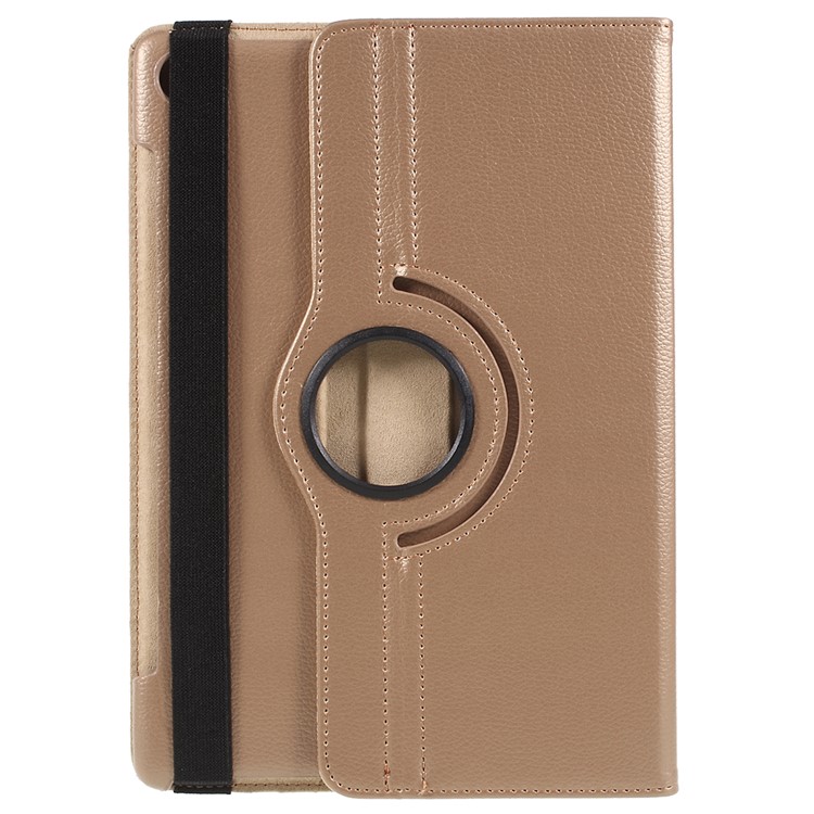 Litchi Skin 360-Degree Rotating Stand Leather Case for Huawei MediaPad M5 10 / M5 10 (Pro) - Gold-1