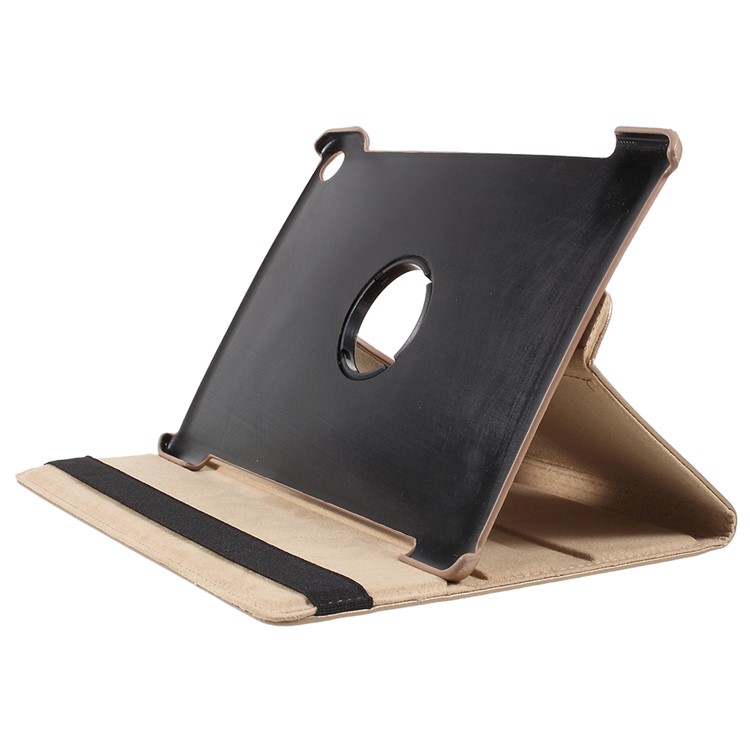 Litchi Skin 360-Degree Rotating Stand Leather Case for Huawei MediaPad M5 10 / M5 10 (Pro) - Gold-4