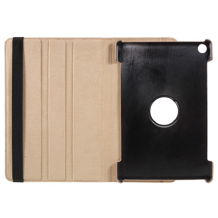 Litchi Skin 360-Degree Rotating Stand Leather Case for Huawei MediaPad M5 10 / M5 10 (Pro) - Gold-6