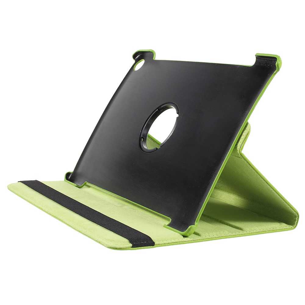 Litchi Skin 360-Degree Rotating Stand PU Leather Case for Huawei MediaPad M5 10 / M5 10 (Pro) - Green-4