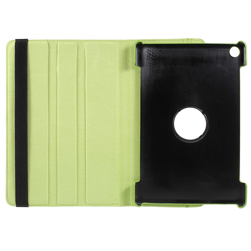 Litchi Skin 360-Degree Rotating Stand PU Leather Case for Huawei MediaPad M5 10 / M5 10 (Pro) - Green-6