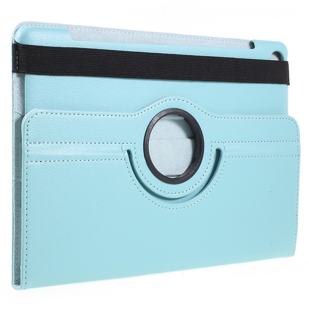 Litchi Skin 360-Degree Rotating Stand Leather Cover Case for Huawei MediaPad M5 10 / M5 10 (Pro) - Baby Blue-3