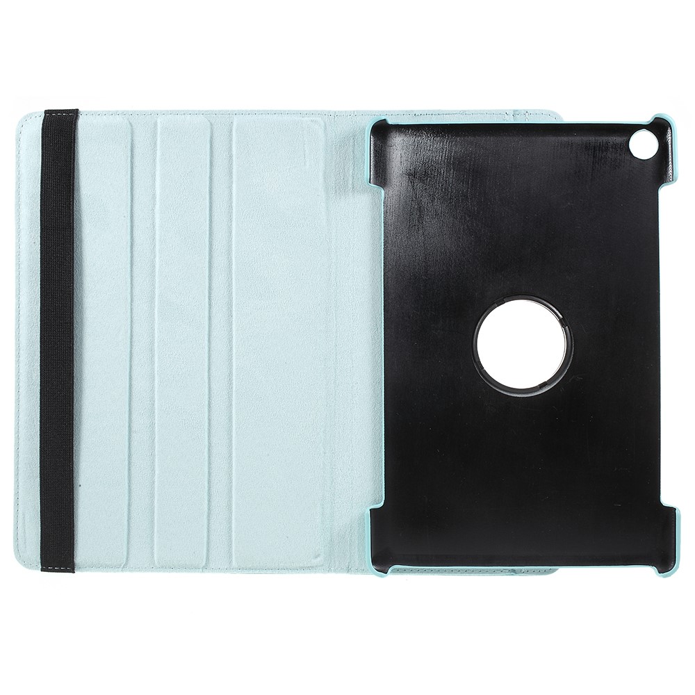 Litchi Skin 360-Degree Rotating Stand Leather Cover Case for Huawei MediaPad M5 10 / M5 10 (Pro) - Baby Blue-6