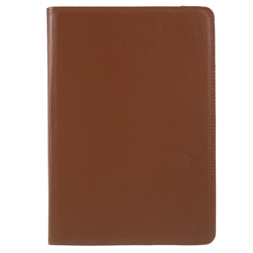 Litchi Skin Leather Cover Shell Com Suporte Rotativo Para a Huawei Mediapad M5 10 / M5 10 (Pro) - Castanho