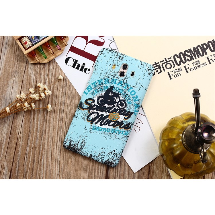 Patterned Matte Skin TPU Noctilucent Phone Shell for Huawei Mate 10 - Blue-2