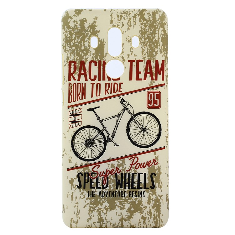 Patterned Matte Skin TPU Noctilucent Cover for Huawei Mate 10 Pro - Beige-2
