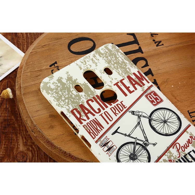 Patterned Matte Skin TPU Noctilucent Cover for Huawei Mate 10 Pro - Beige-4