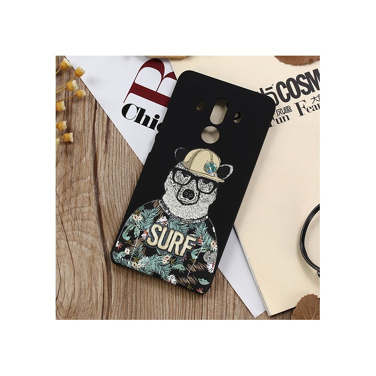 Patterned Matte Skin TPU Noctilucent Case for Huawei Mate 10 Pro - Black-1