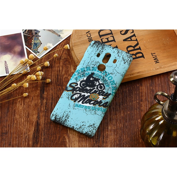 Patterned Matte Skin TPU Noctilucent Phone Cover for Huawei Mate 10 Pro - Blue-3