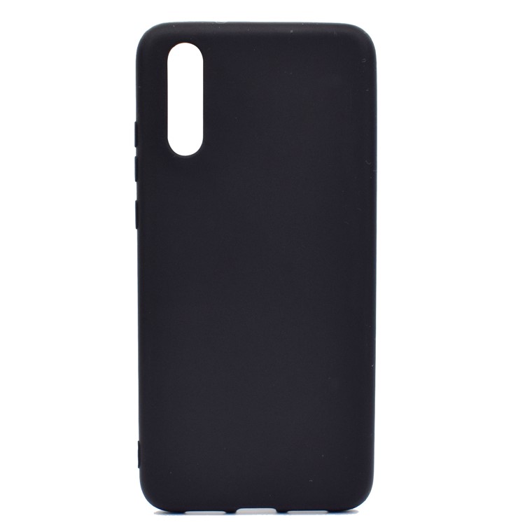 For Huawei P20 Solid Color Frosted Soft TPU Phone Case - Black-2