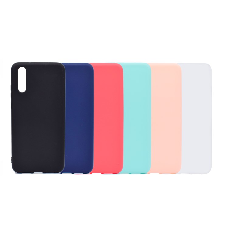 For Huawei P20 Solid Color Frosted Soft TPU Phone Case - Black-7