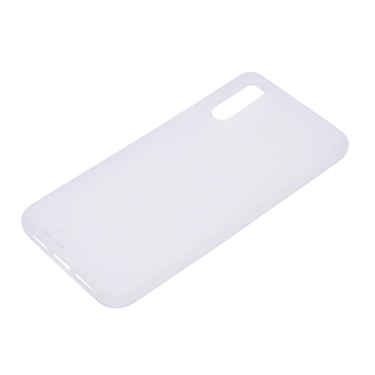 Pour Huawei P20 Couleur Continue Grossed Soft TPU Mobile Basing - Blanche