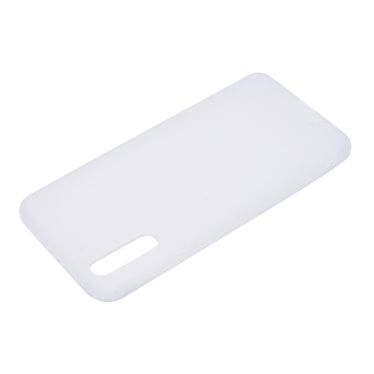 Pour Huawei P20 Couleur Continue Grossed Soft TPU Mobile Basing - Blanche