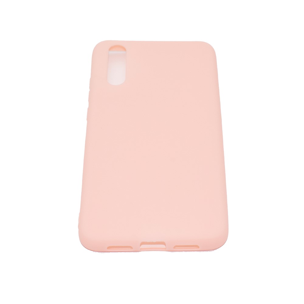 For Huawei P20 Solid Color Frosted Soft TPU Phone Case Shell - Pink-5