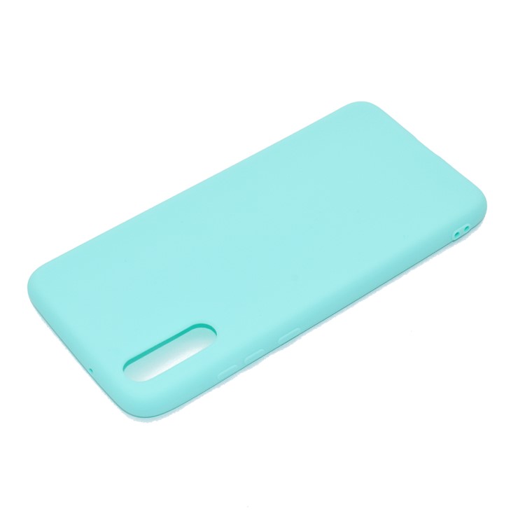 For Huawei P20 Solid Color Frosted Soft TPU Lightweight Casing - Cyan-4