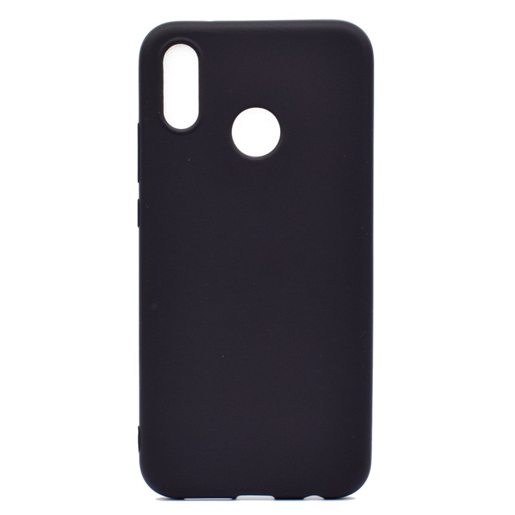 For Huawei P20 Lite/Nova 3e (China) Solid Color Frosted Soft TPU Phone Case - Black-2