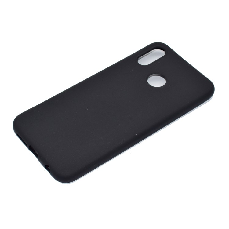 For Huawei P20 Lite/Nova 3e (China) Solid Color Frosted Soft TPU Phone Case - Black-3