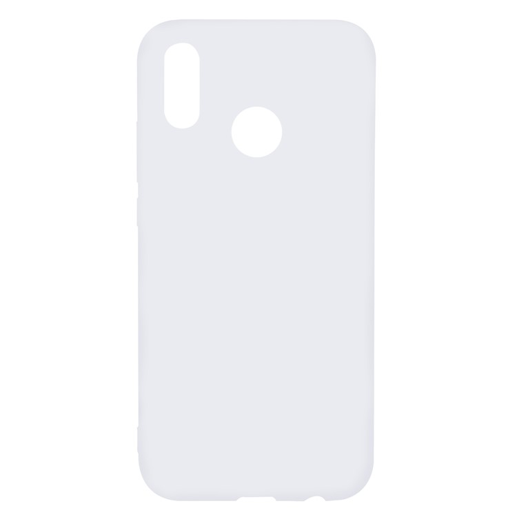 For Huawei P20 Lite/Nova 3e (China) Solid Color Matte Soft TPU Phone Casing - White-2