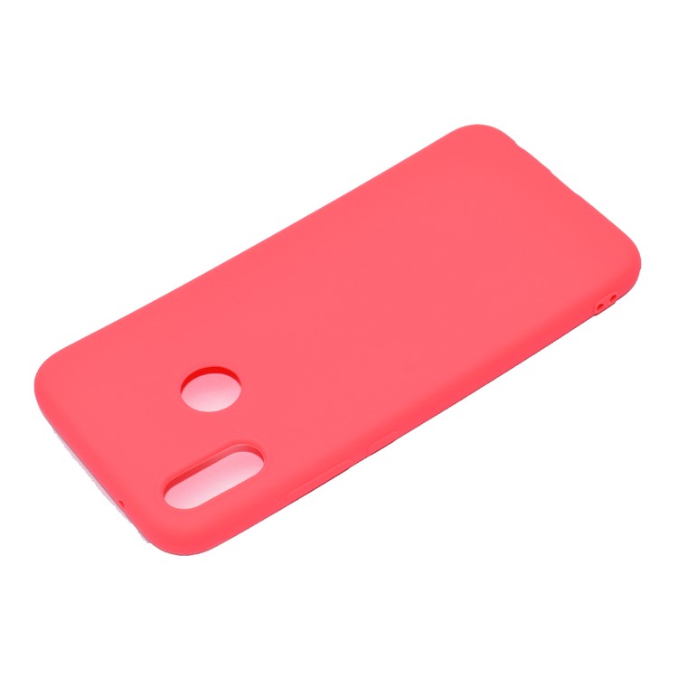 For Huawei P20 Lite/Nova 3e (China) Solid Color Frosted Flexible TPU Phone Cover - Red-4