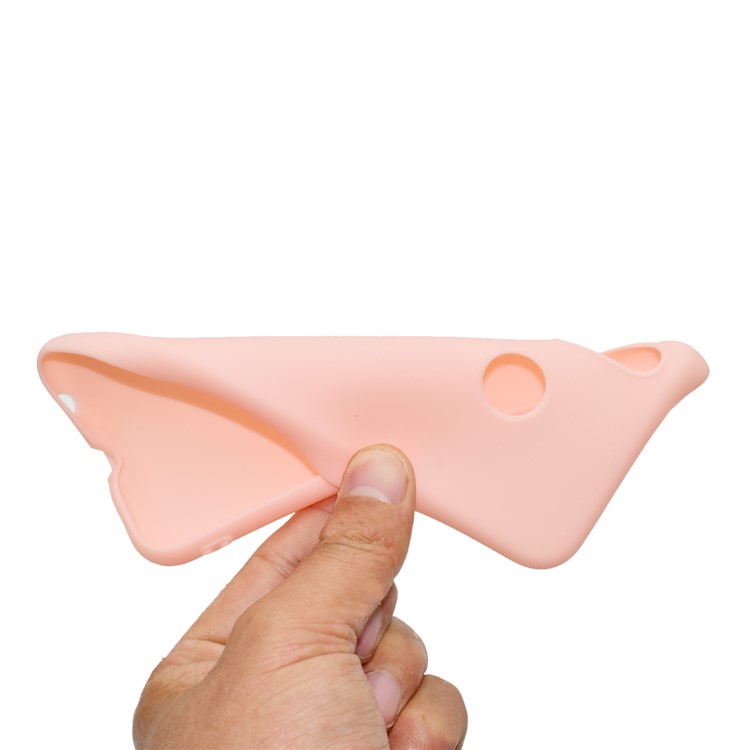 For Huawei P20 Lite/Nova 3e (China) Solid Color Frosted Soft TPU Phone Lightweight Case - Pink-6