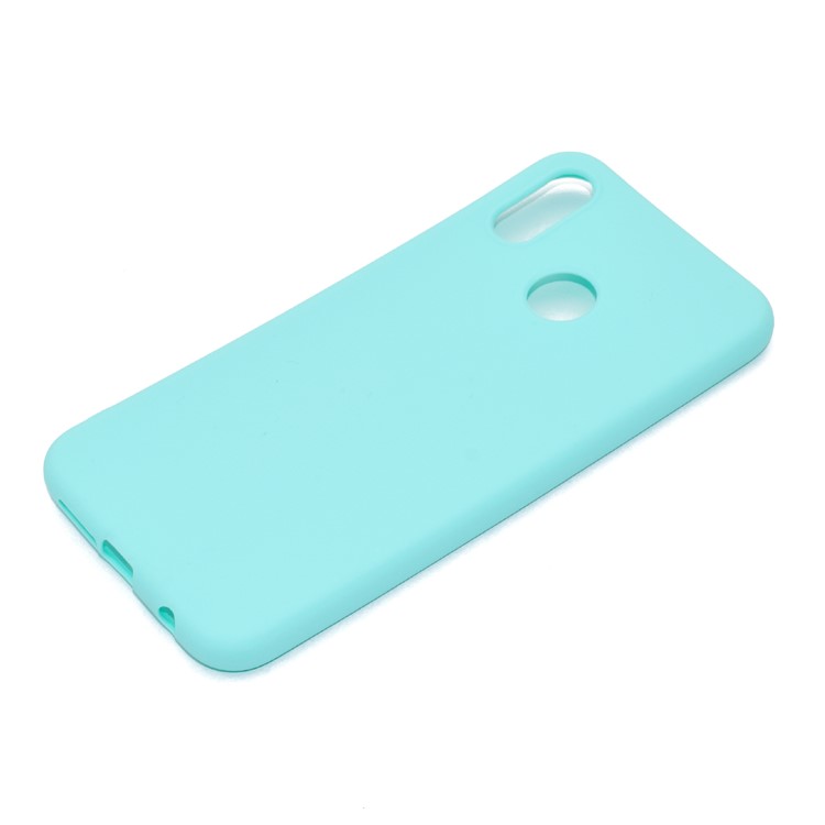 For Huawei P20 Lite/Nova 3e (China) Solid Color Matte Flexible TPU Shell - Cyan-3