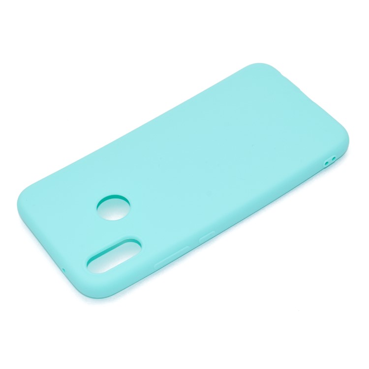 For Huawei P20 Lite/Nova 3e (China) Solid Color Matte Flexible TPU Shell - Cyan-4