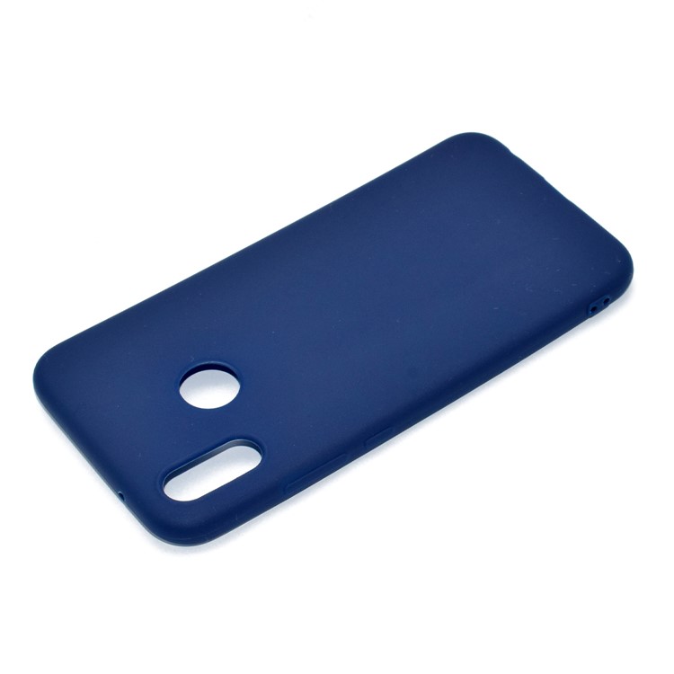 Solid Color Frosted Soft TPU Accessory Case for Huawei P20 Lite/Nova 3e (China) - Dark Blue-4